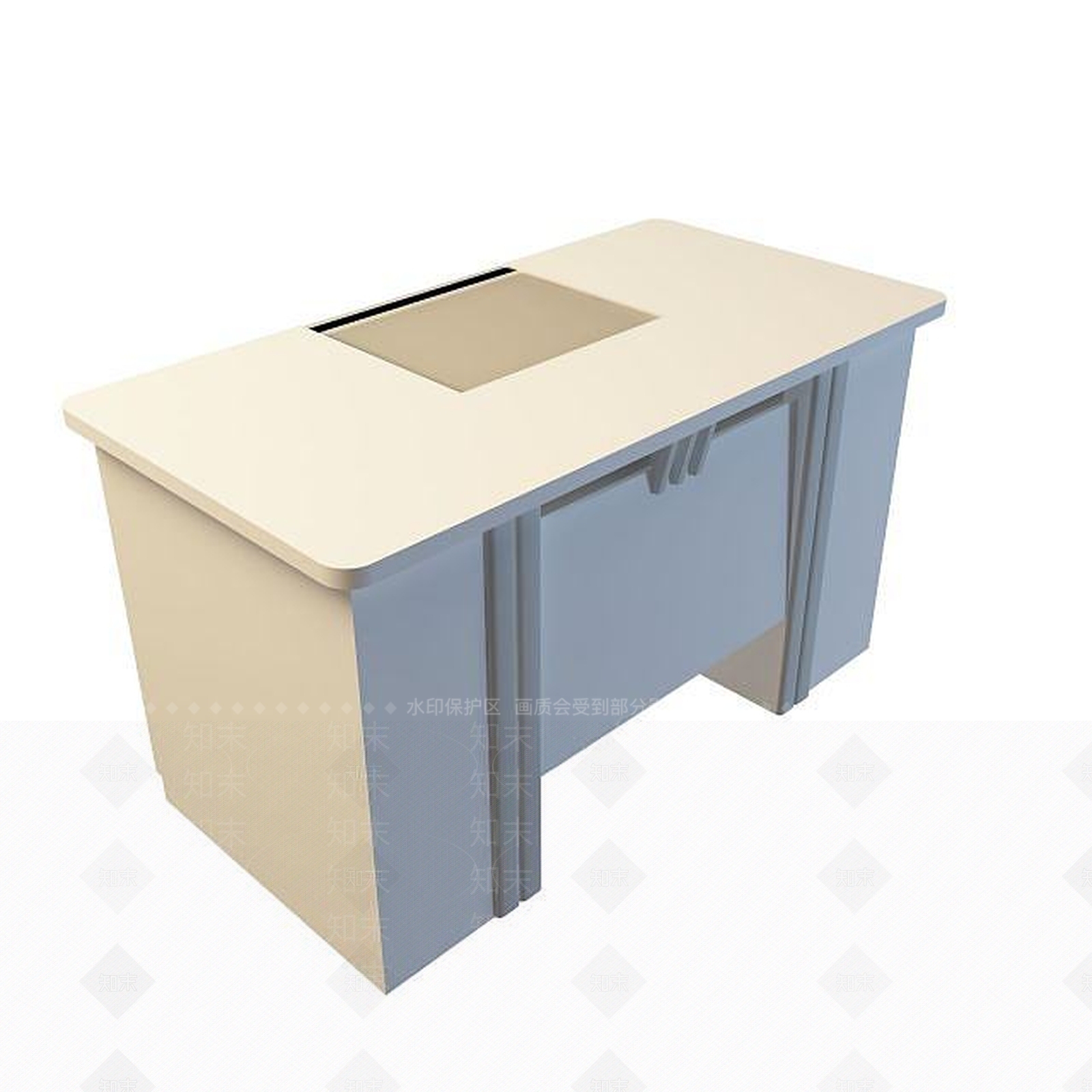 现代高档办公桌3D模型下载【ID:1195154015】