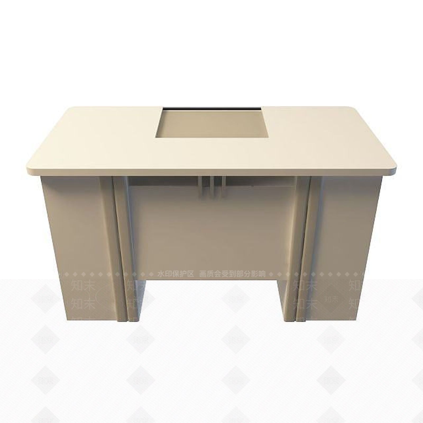 现代高档办公桌3D模型下载【ID:1195154015】