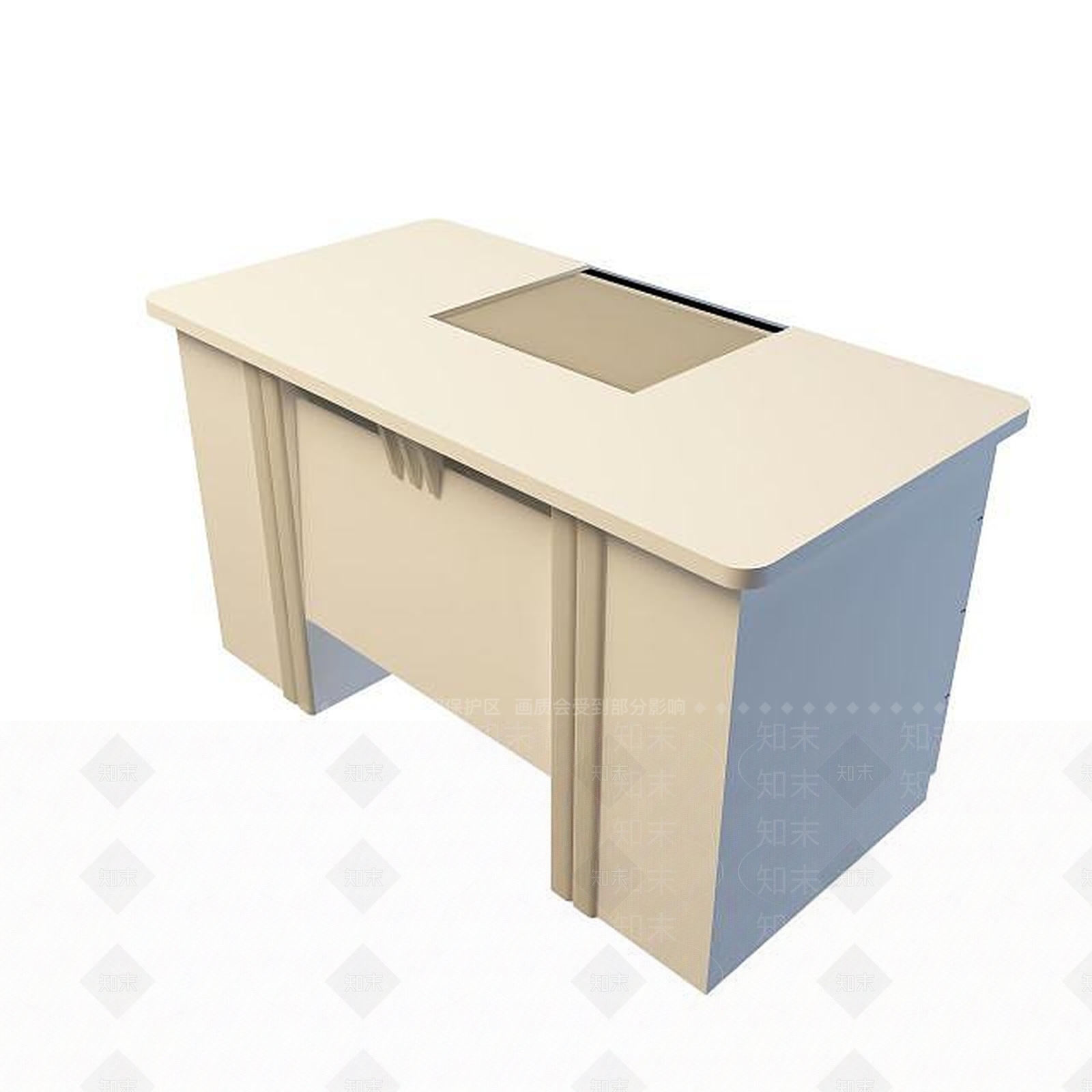 现代高档办公桌3D模型下载【ID:1195154015】