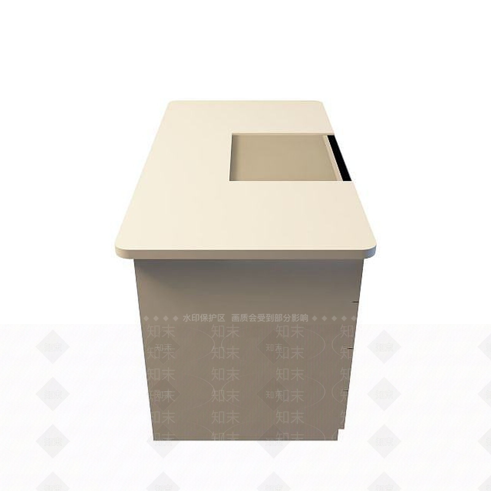 现代高档办公桌3D模型下载【ID:1195154015】
