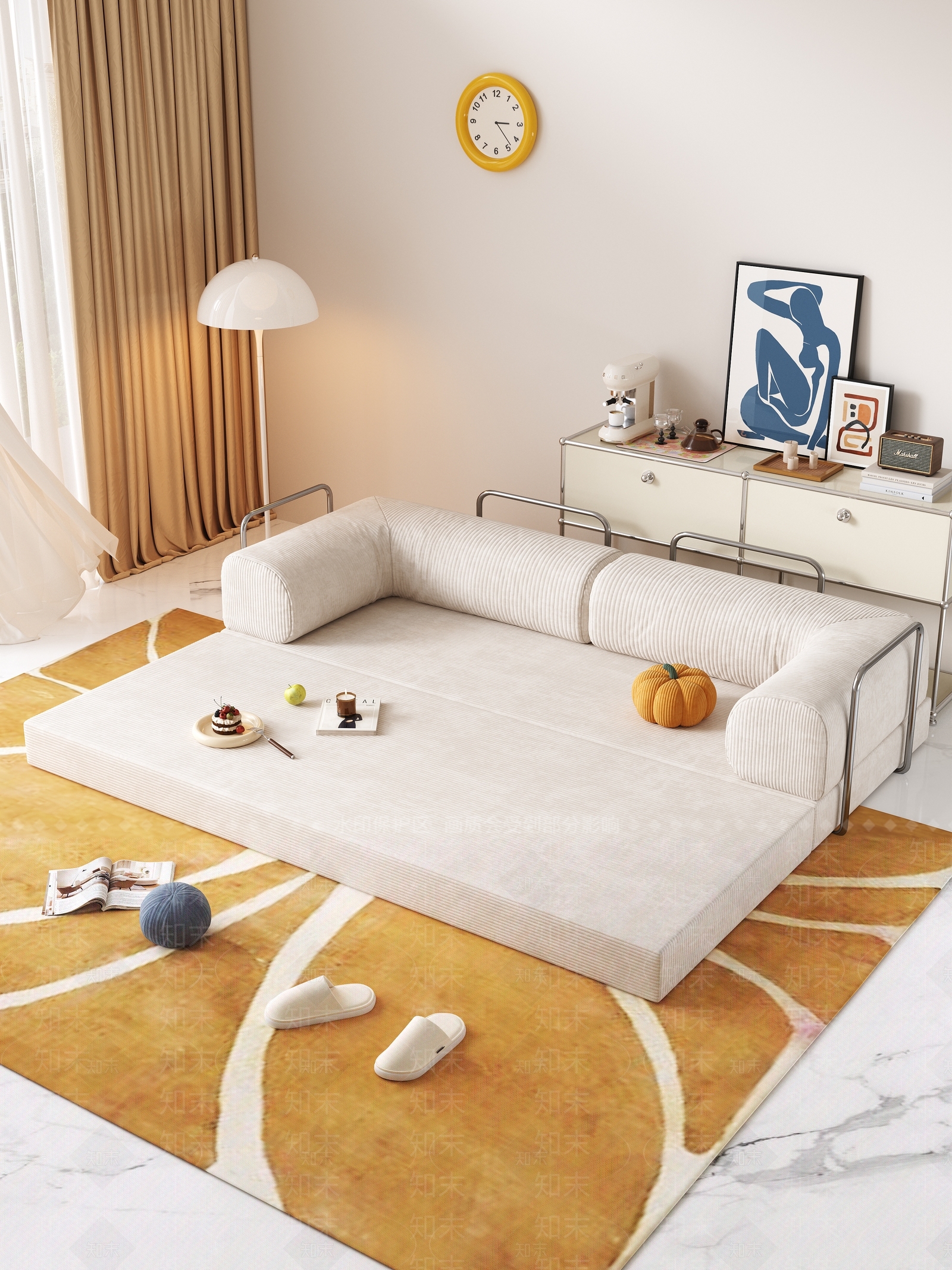 现代多人沙发3D模型下载【ID:1195154198】