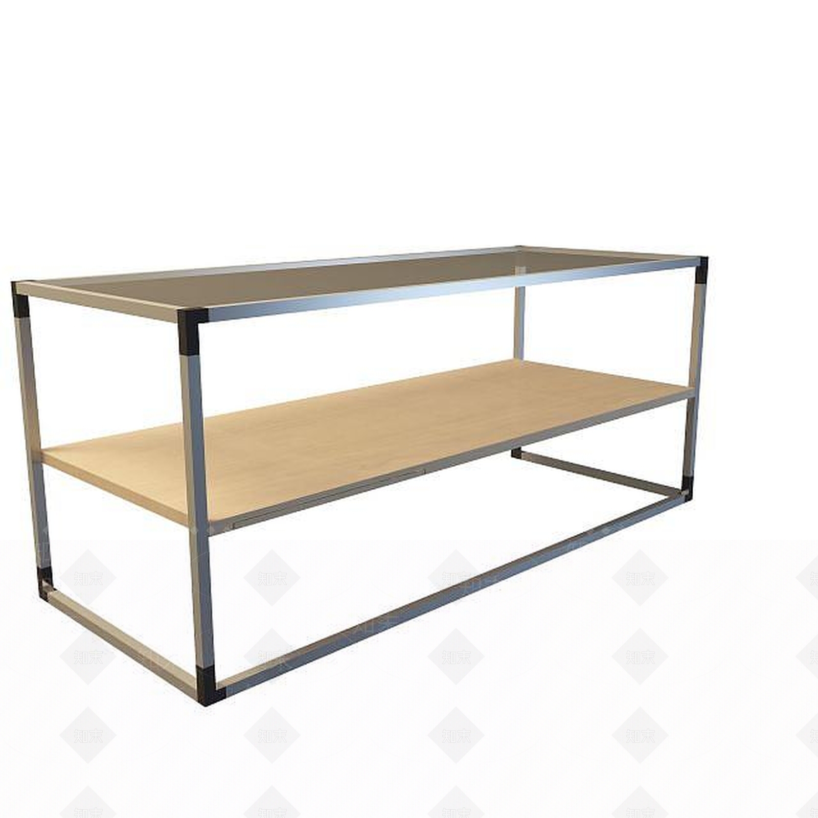 现代双层边几3D模型下载【ID:1195155187】