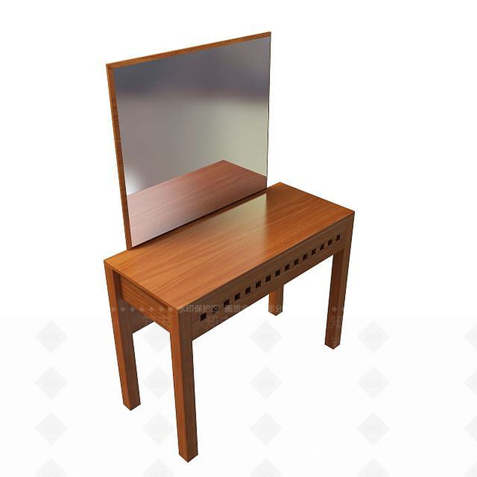 中式梳妆桌3D模型下载【ID:1195155335】