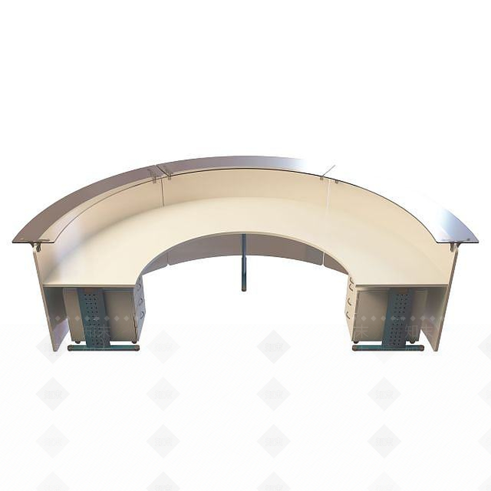 现代环形办公桌3D模型下载【ID:1195155572】