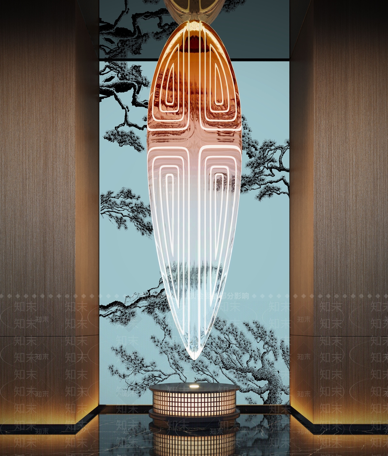 新中式艺术装置3D模型下载【ID:1195155663】
