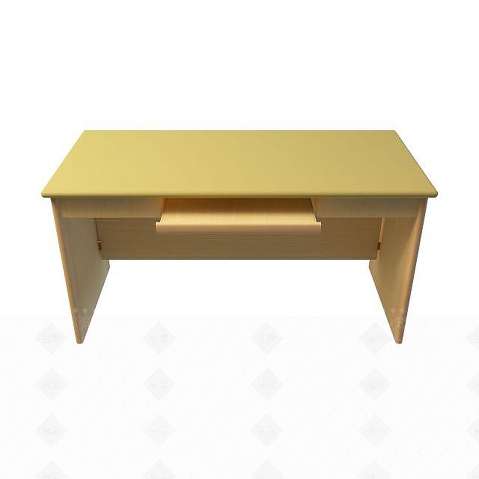 现代长方形电脑桌3D模型下载【ID:1195155904】