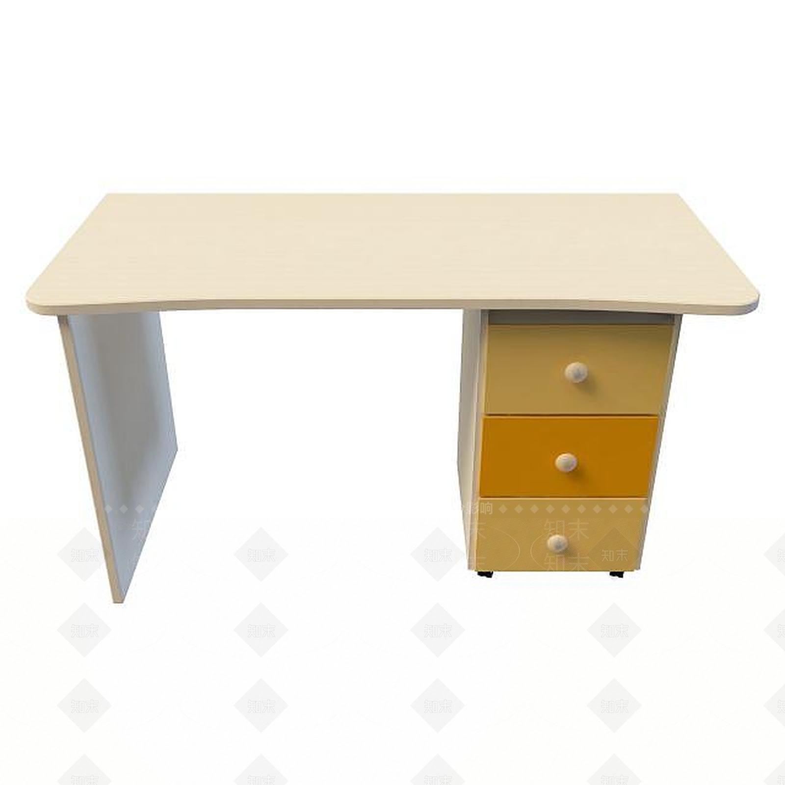 现代简约办公桌3D模型下载【ID:1195156802】