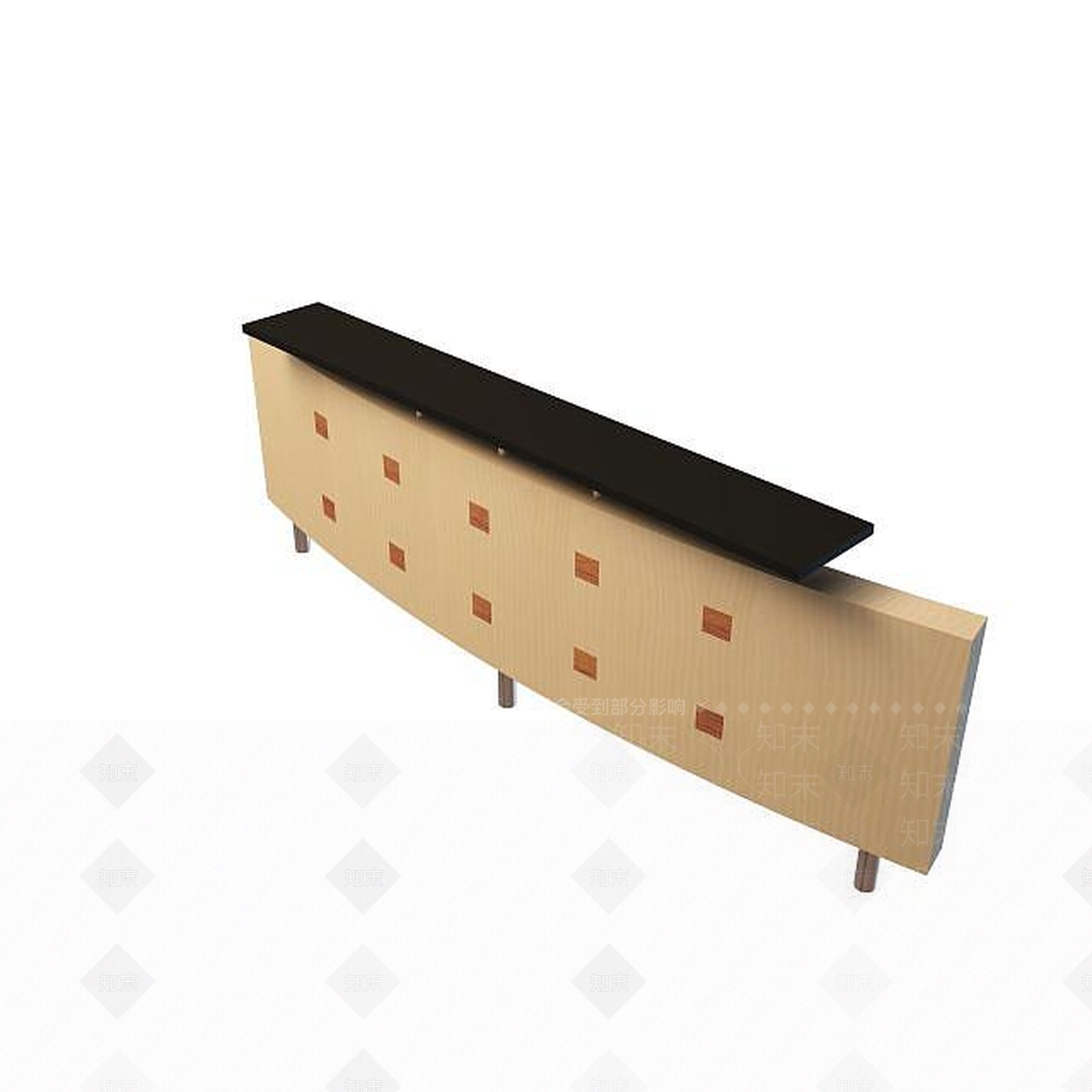 现代接待台3D模型下载【ID:1195156898】