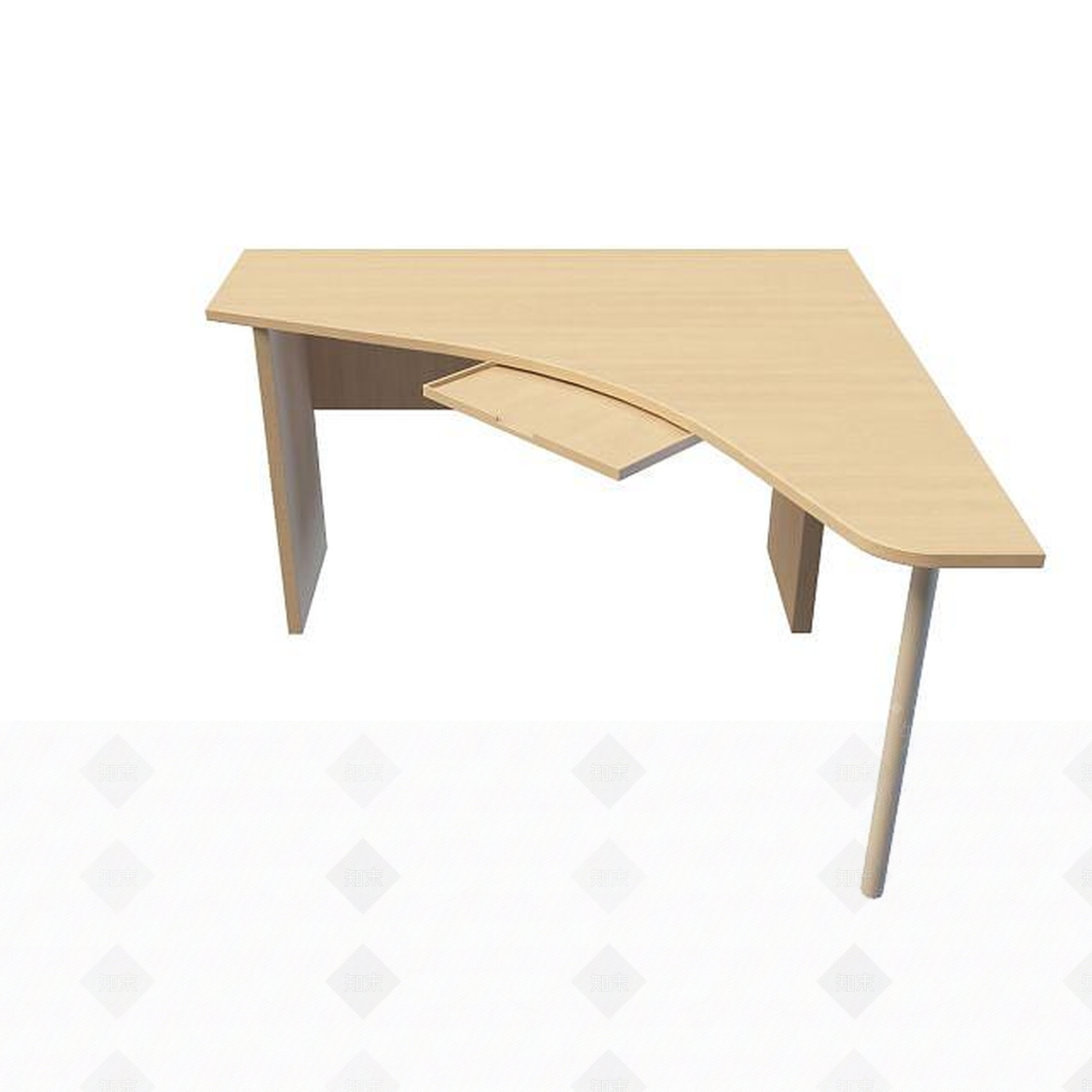 现代电脑桌3D模型下载【ID:1195156994】