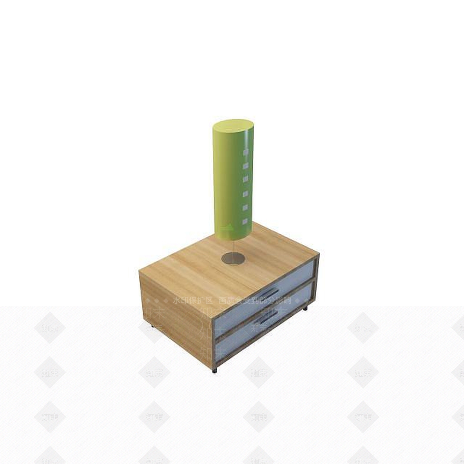 现代床边几3D模型下载【ID:1195157287】