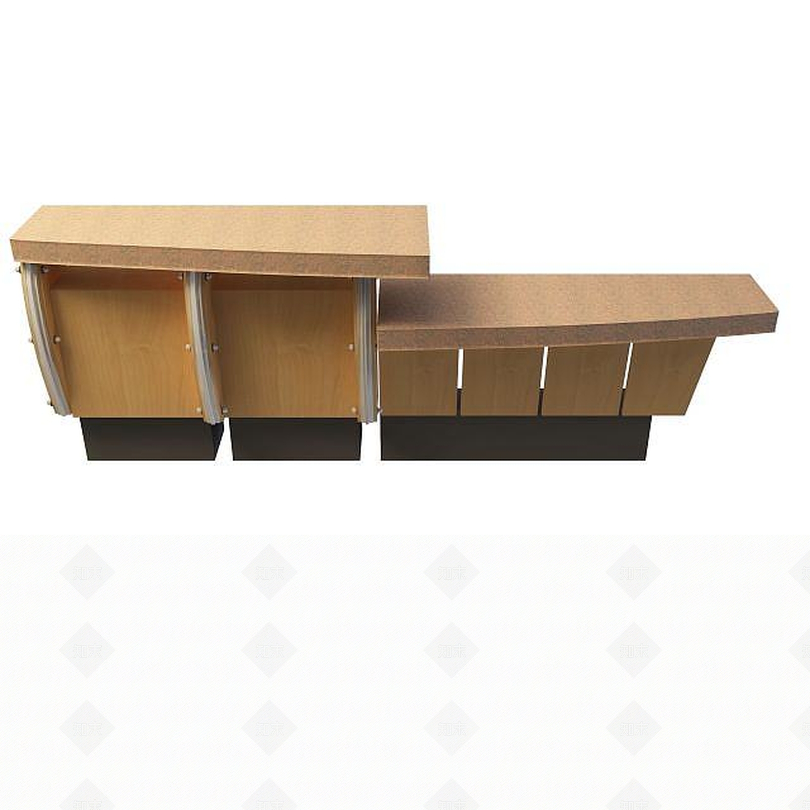 现代接待台3D模型下载【ID:1195158186】