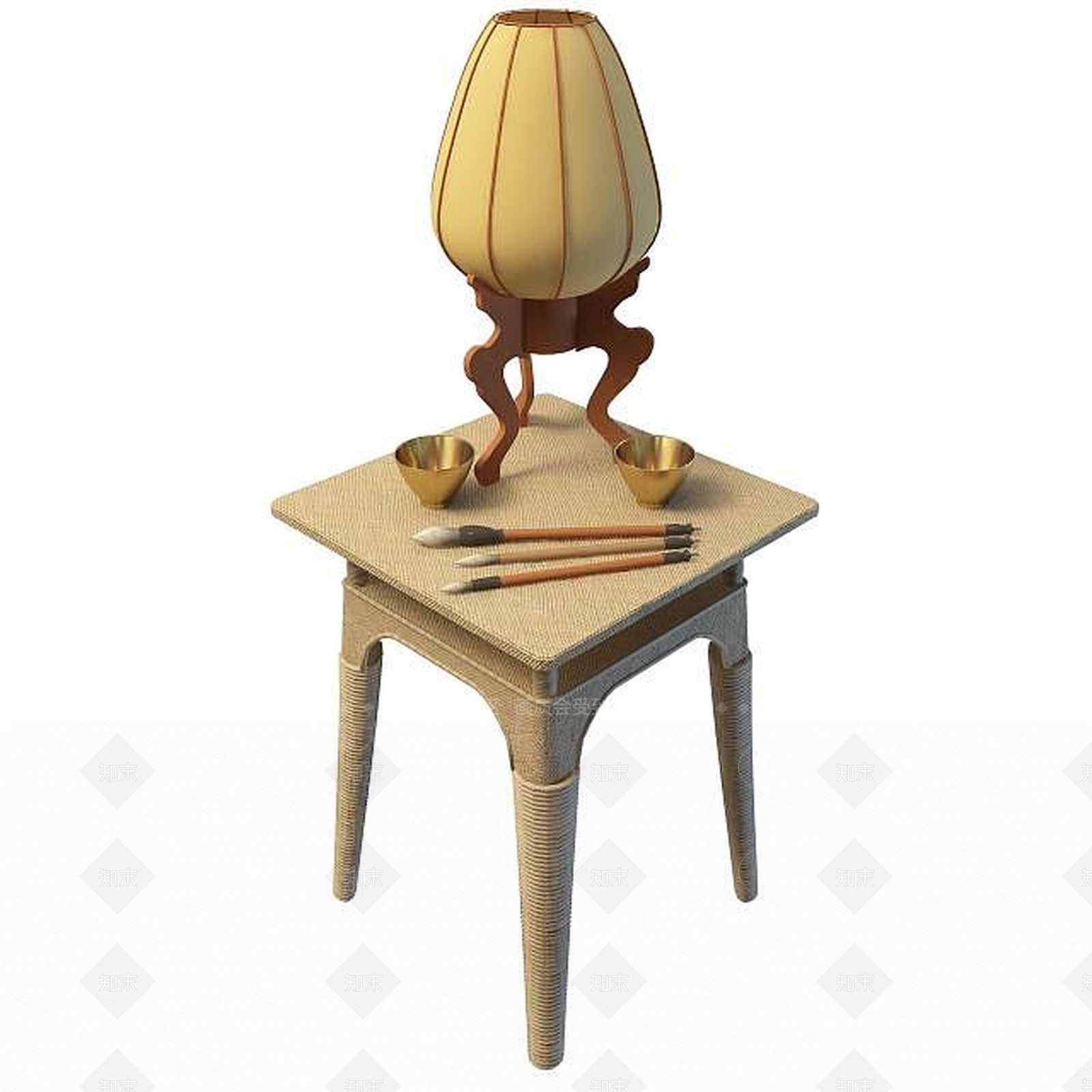 现代简约边几3D模型下载【ID:1195158581】