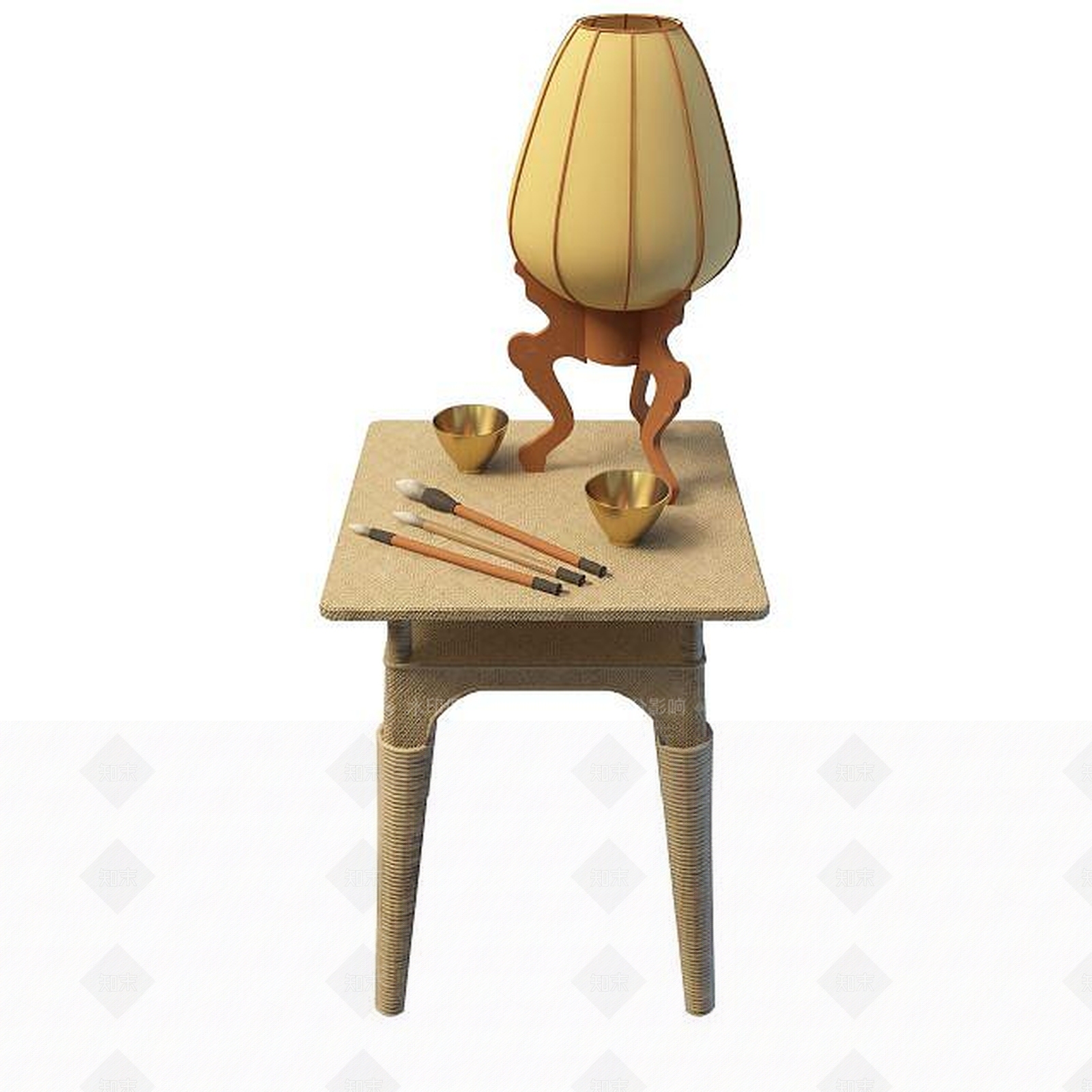 现代简约边几3D模型下载【ID:1195158581】