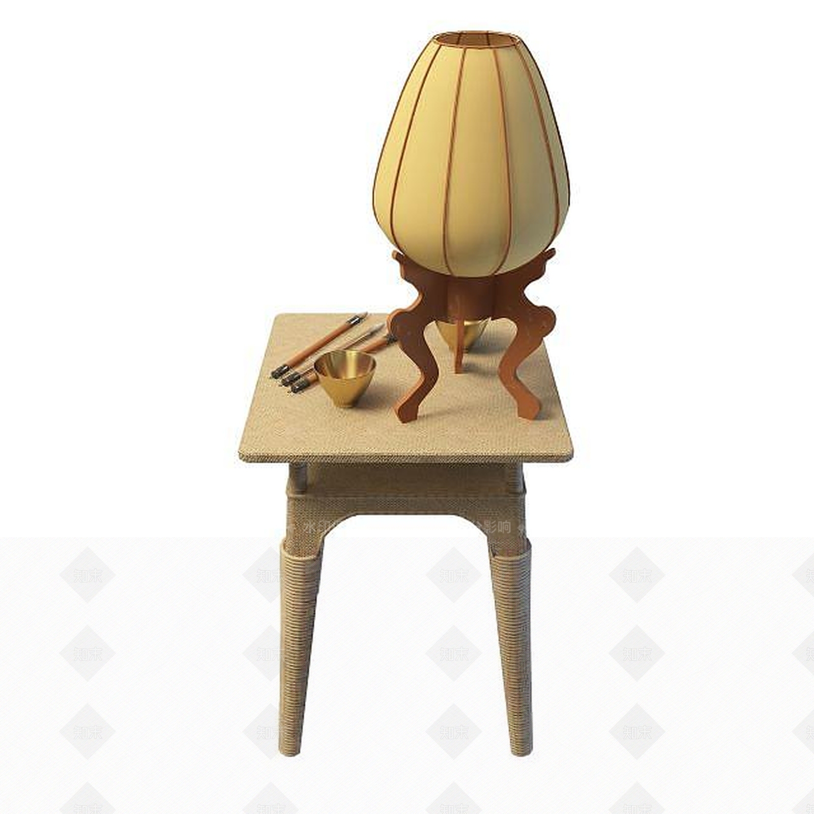现代简约边几3D模型下载【ID:1195158581】