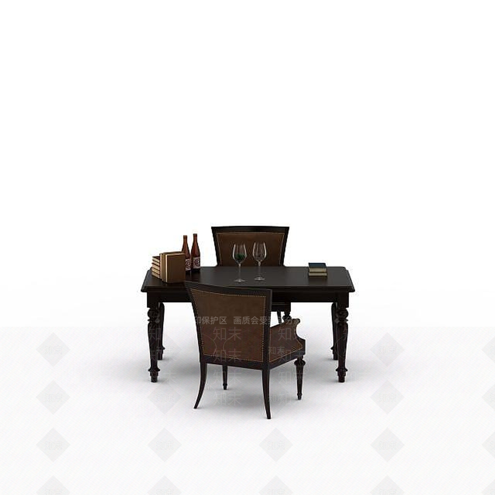 现代书桌椅3D模型下载【ID:1195164122】