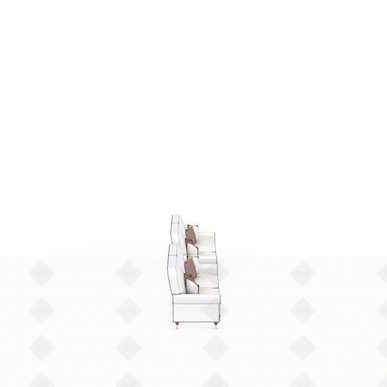 现代双人沙发3D模型下载【ID:1198920564】