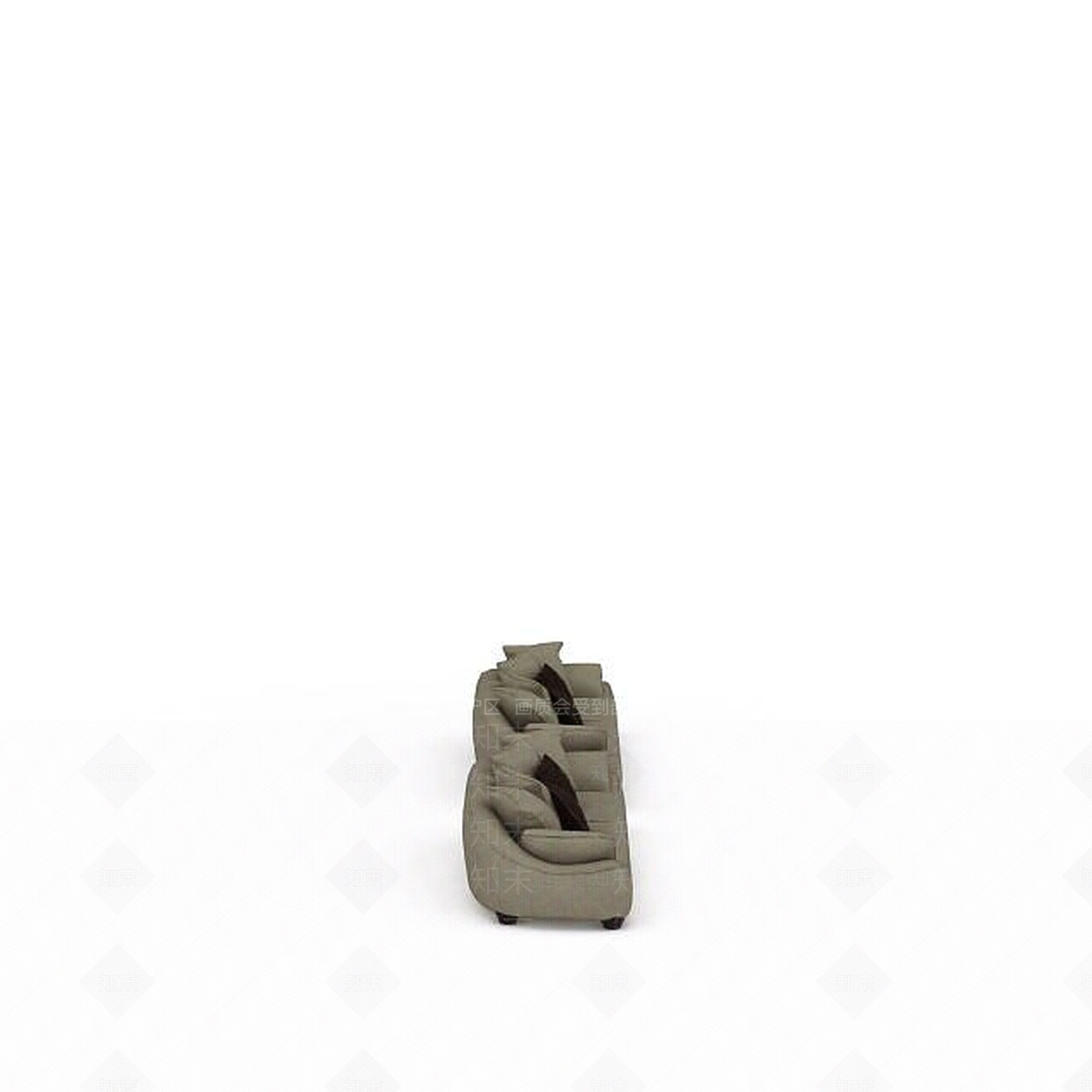 现代双人沙发3D模型下载【ID:1195165819】