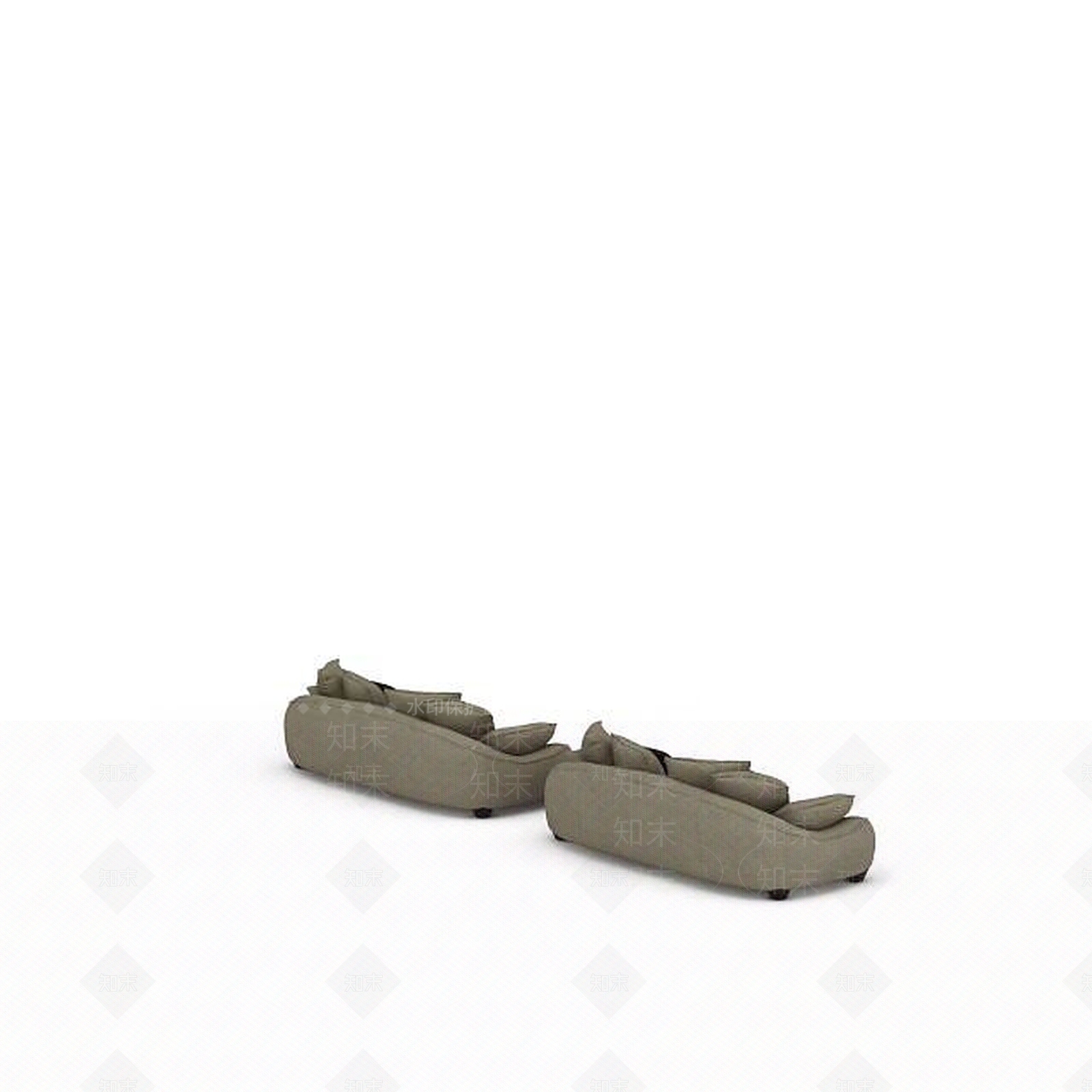 现代双人沙发3D模型下载【ID:1195165819】