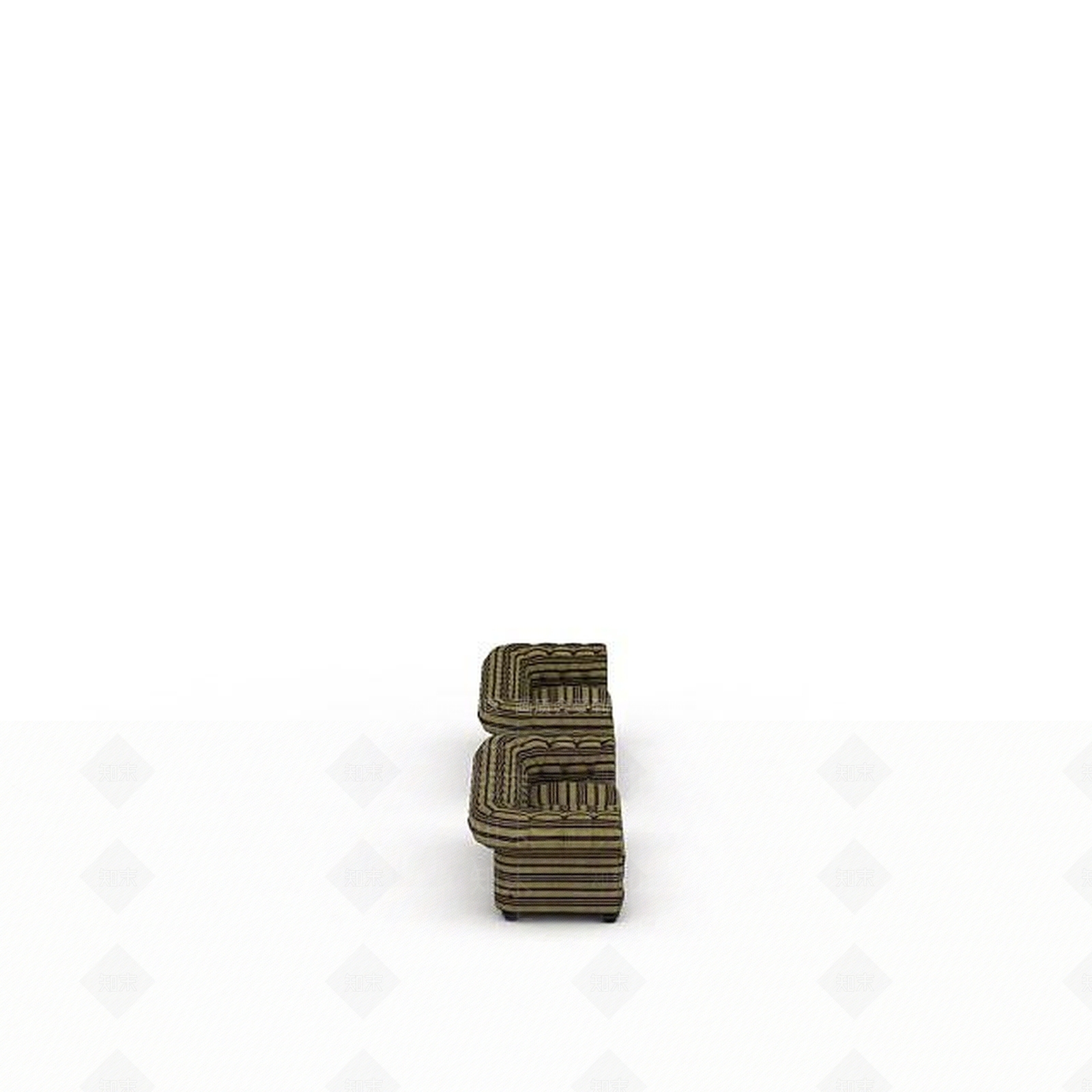 现代双人沙发3D模型下载【ID:1195165922】
