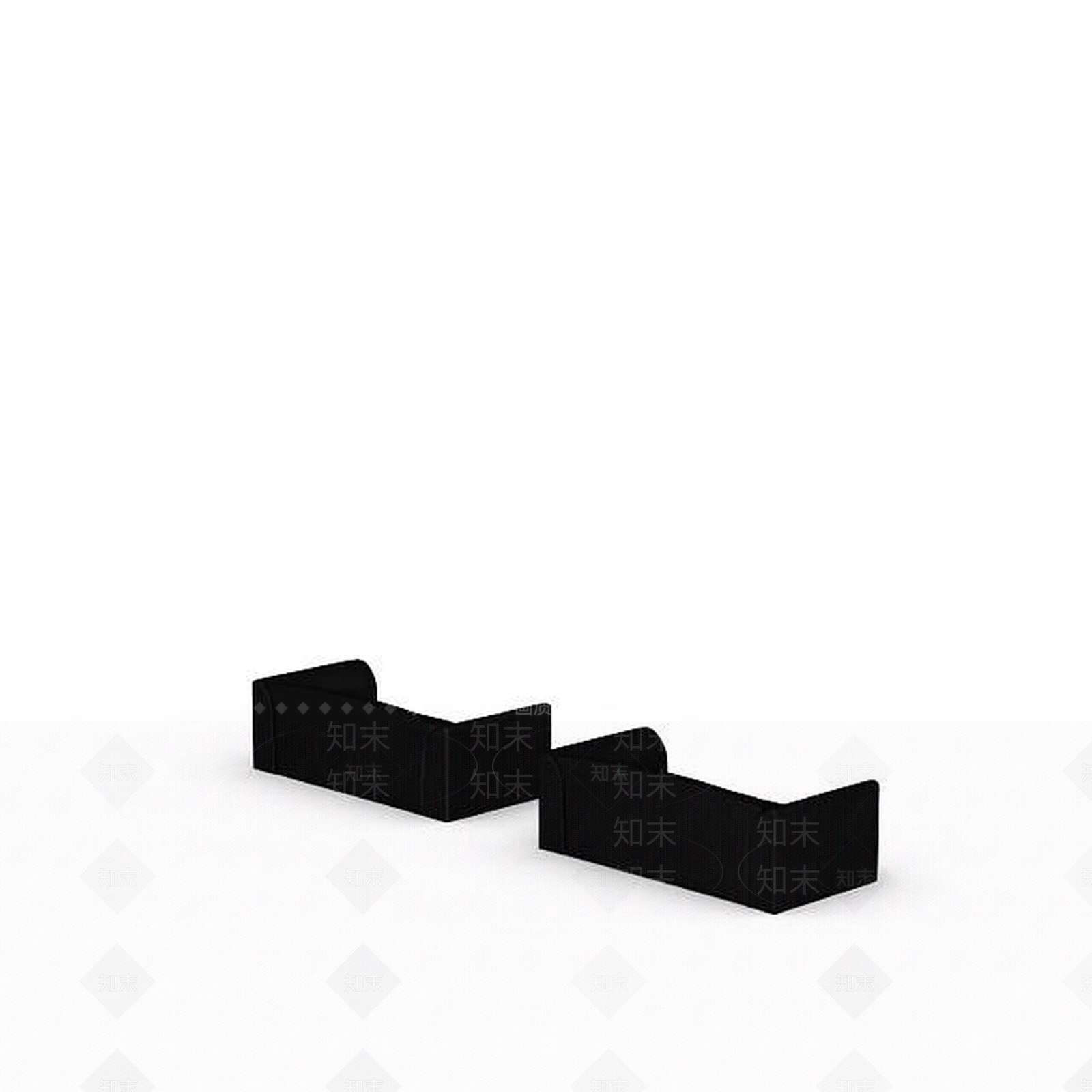 现代双人沙发3D模型下载【ID:1198910380】