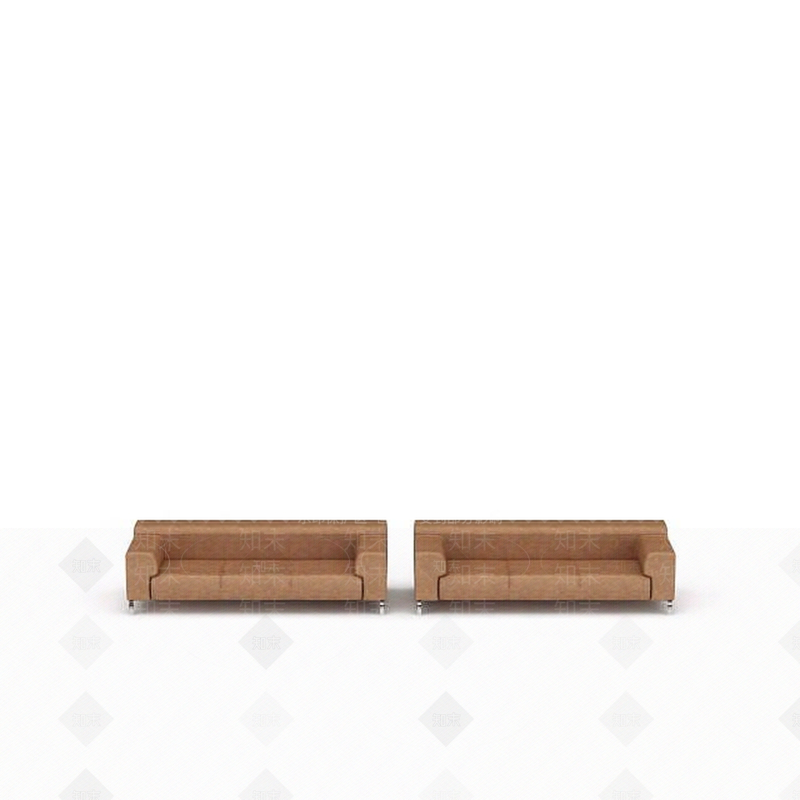现代双人沙发3D模型下载【ID:1195165974】