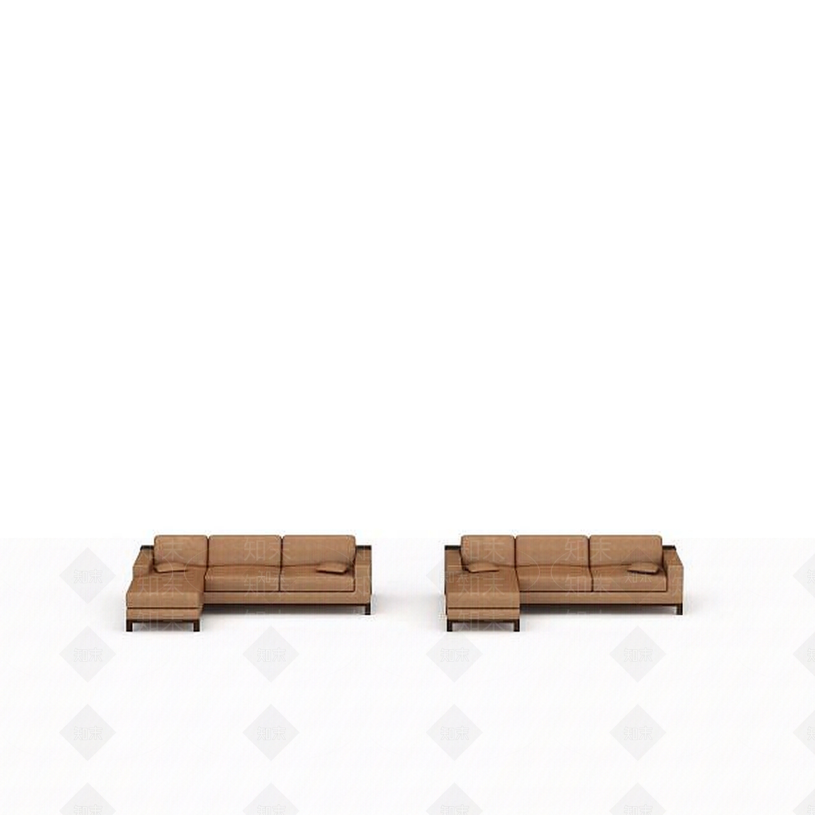 现代双人沙发3D模型下载【ID:1195166021】