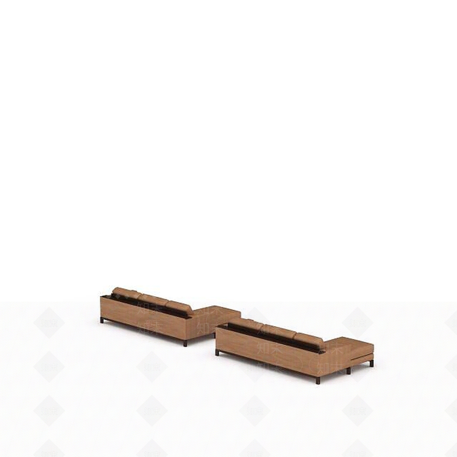 现代双人沙发3D模型下载【ID:1195166021】
