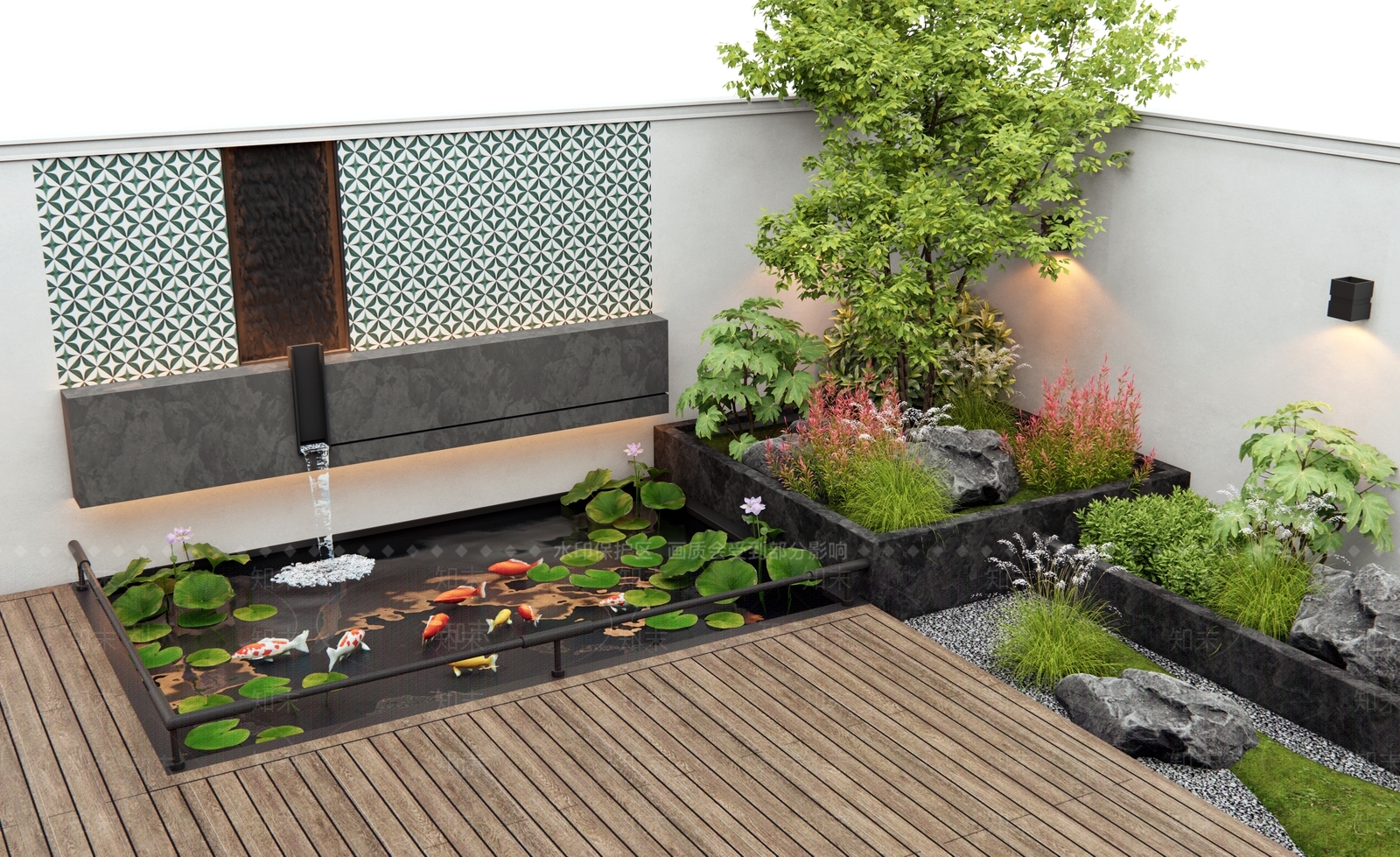 现代庭院3D模型下载【ID:1195168233】