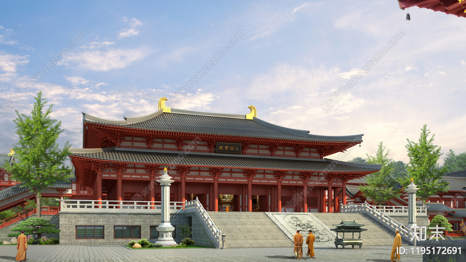 寺庙施工图下载【ID:1195172691】