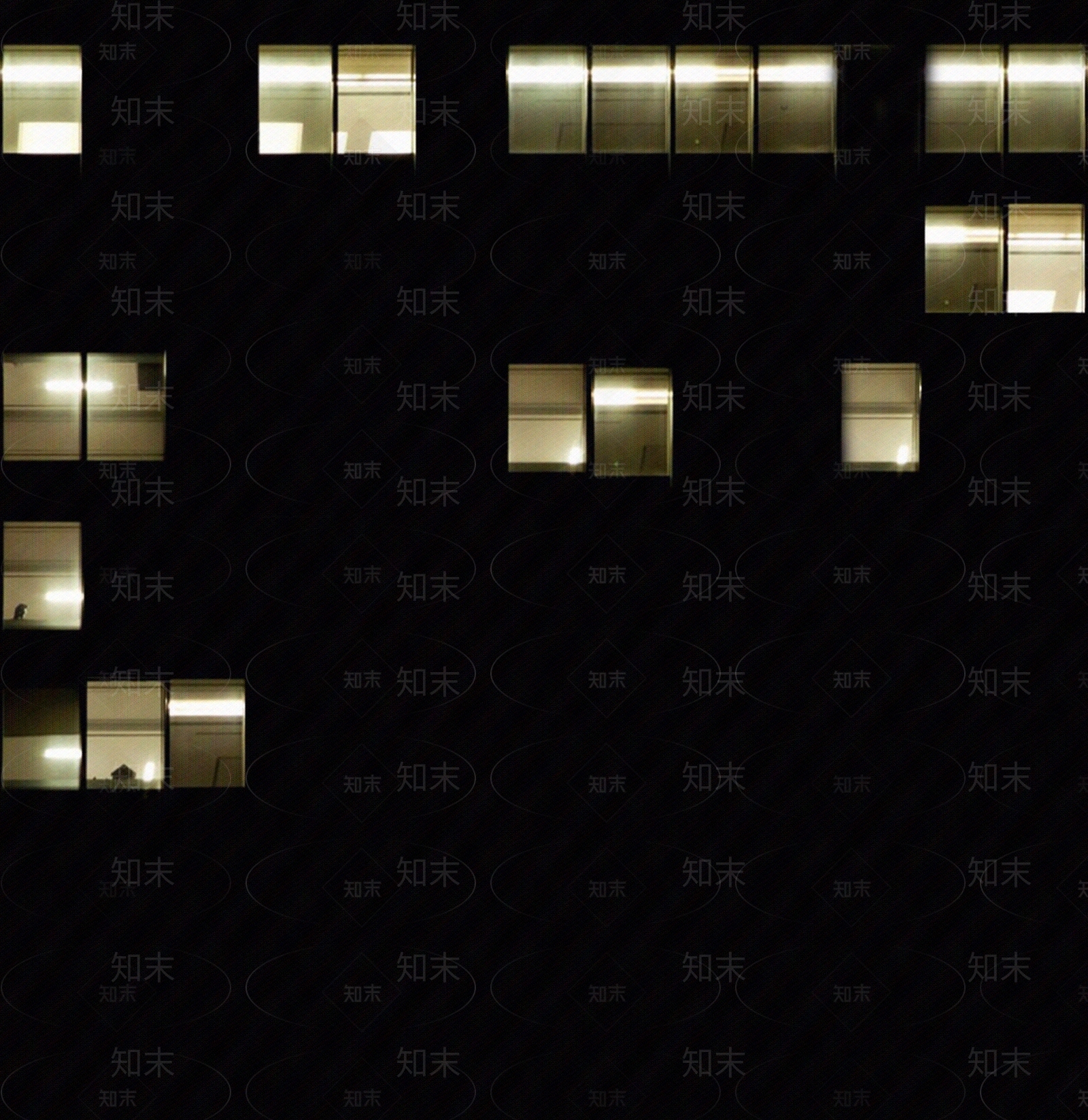 现代新中式建筑外立面贴图下载【ID:1195175535】