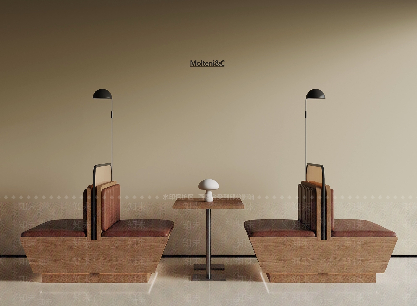 现代卡座沙发SU模型下载【ID:1195176120】