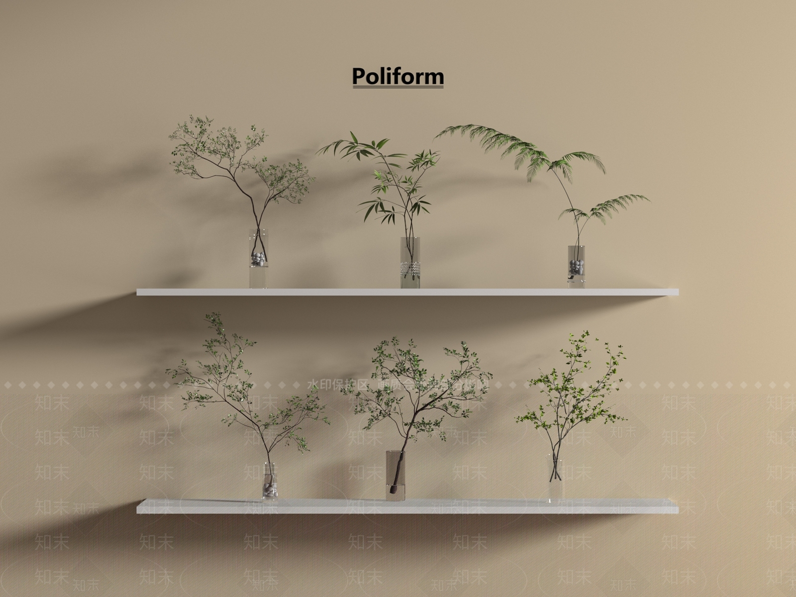 水生植物3D模型下载【ID:1195177565】