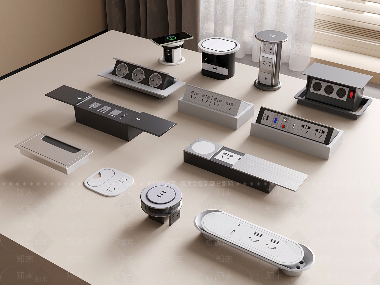 现代插座SU模型下载【ID:1195180523】