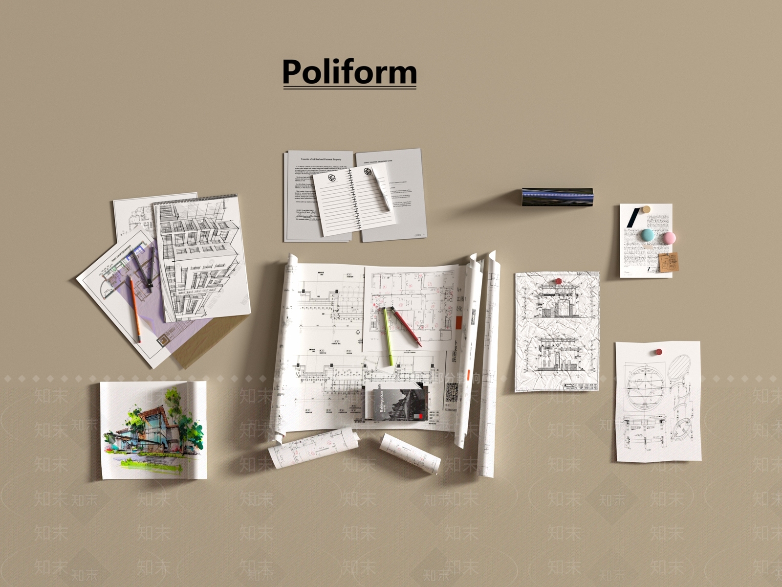 其他办公用品SU模型下载【ID:1195181715】