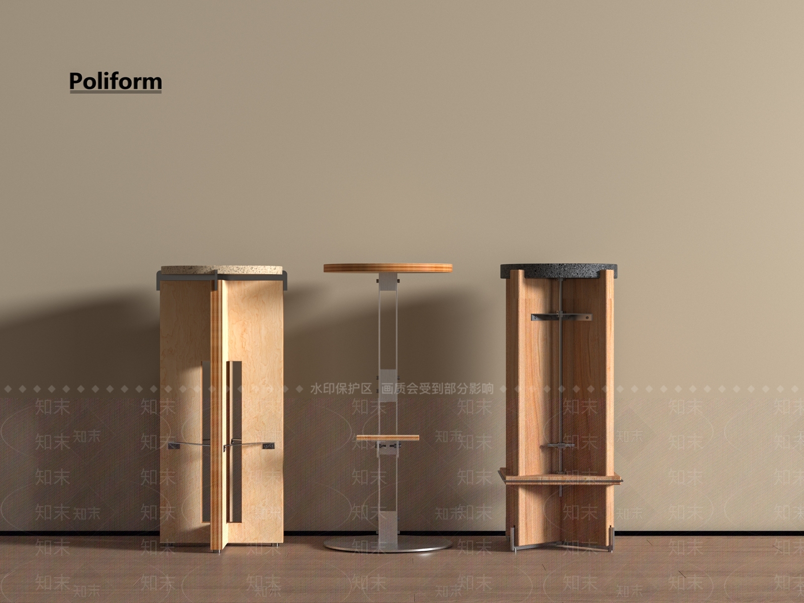 现代吧凳SU模型下载【ID:1195182087】