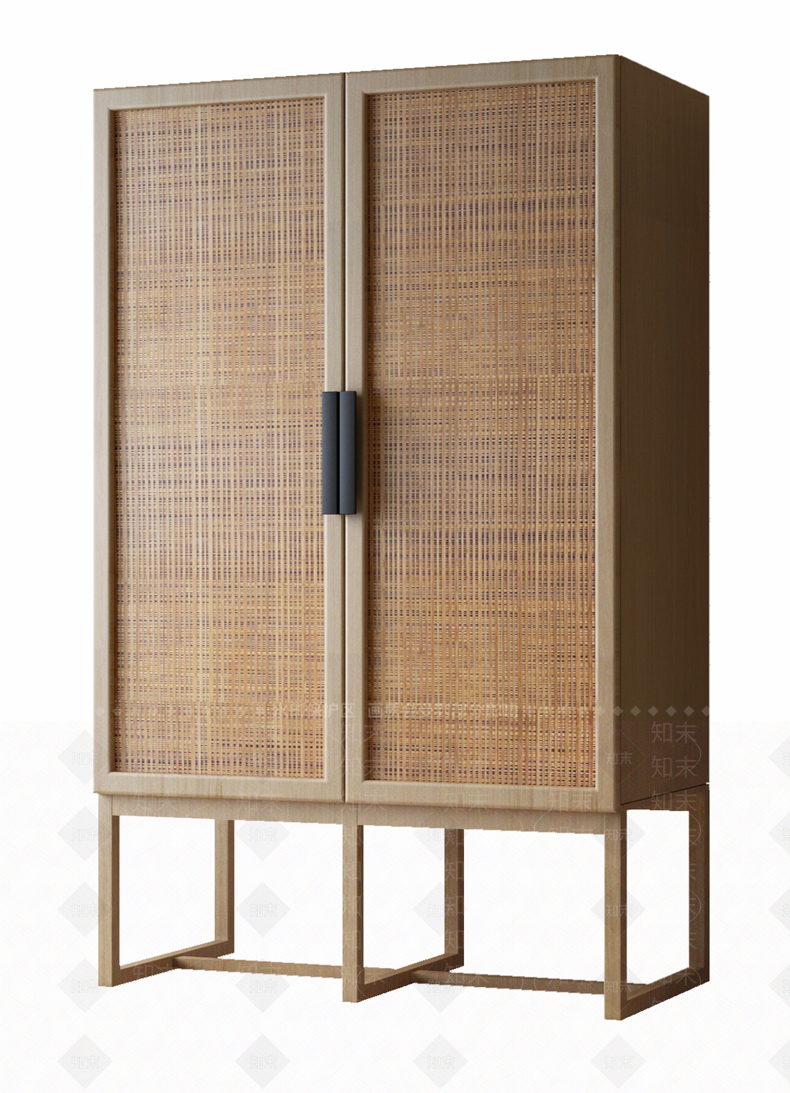 新中式中古衣柜3D模型下载【ID:1195184242】