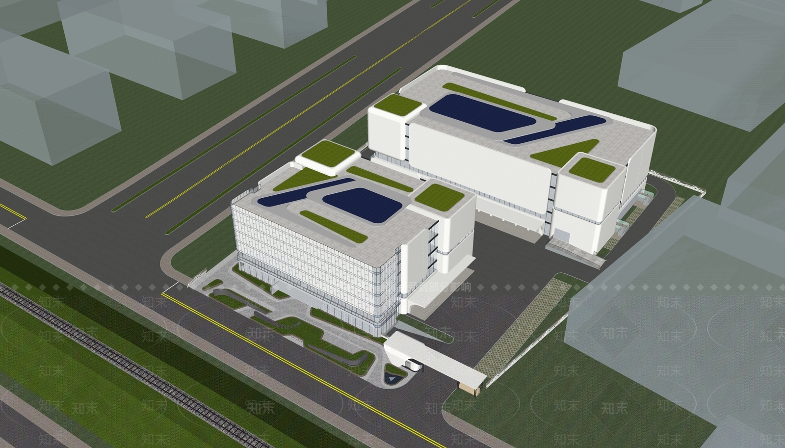 现代简约其他工业建筑SU模型下载【ID:1195190084】
