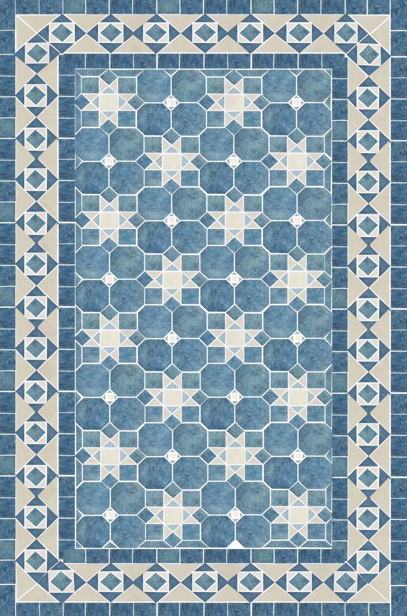 法式美式几何地毯贴图下载【ID:1195186944】