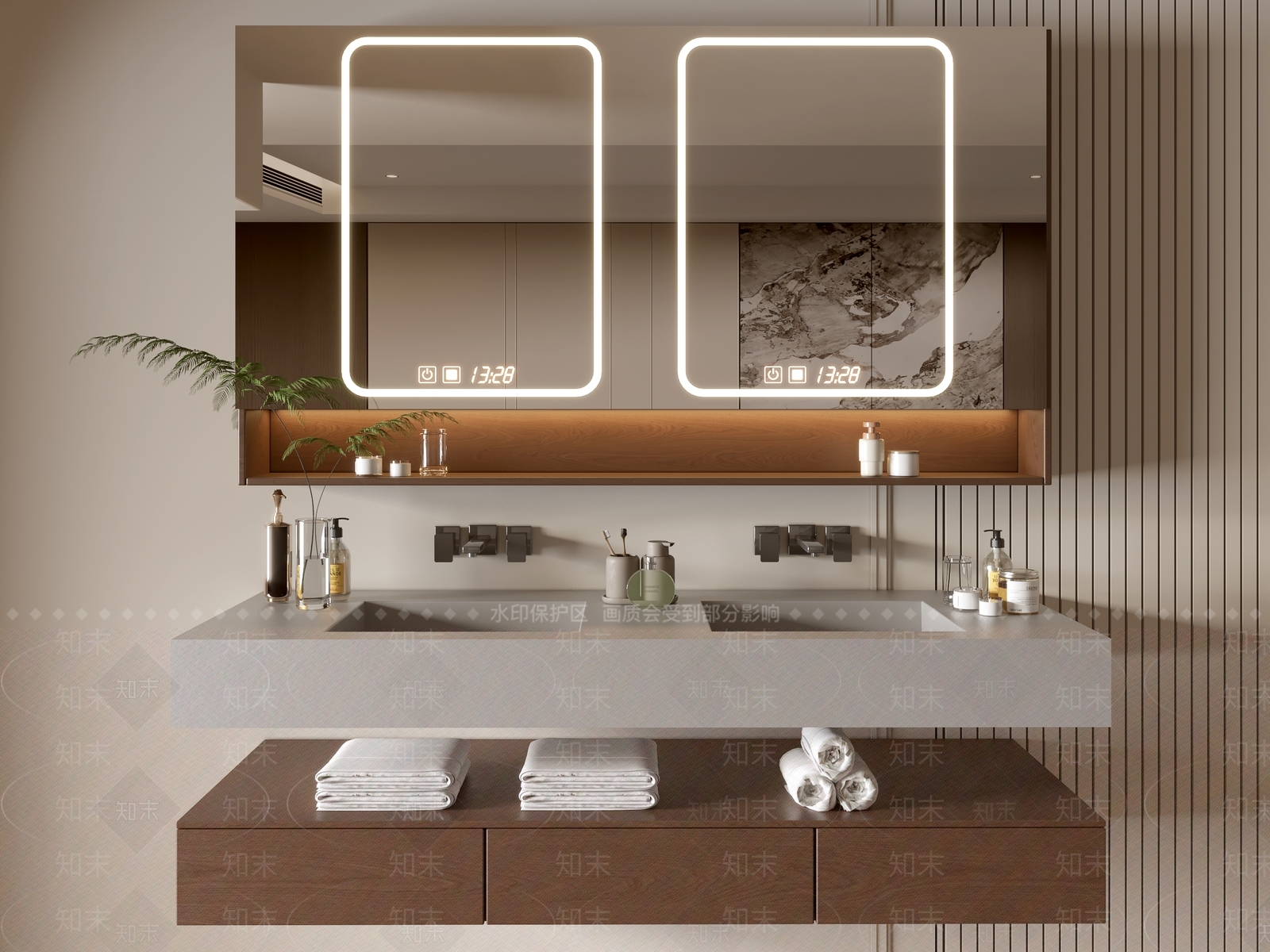 浴室柜3D模型下载【ID:1195187499】