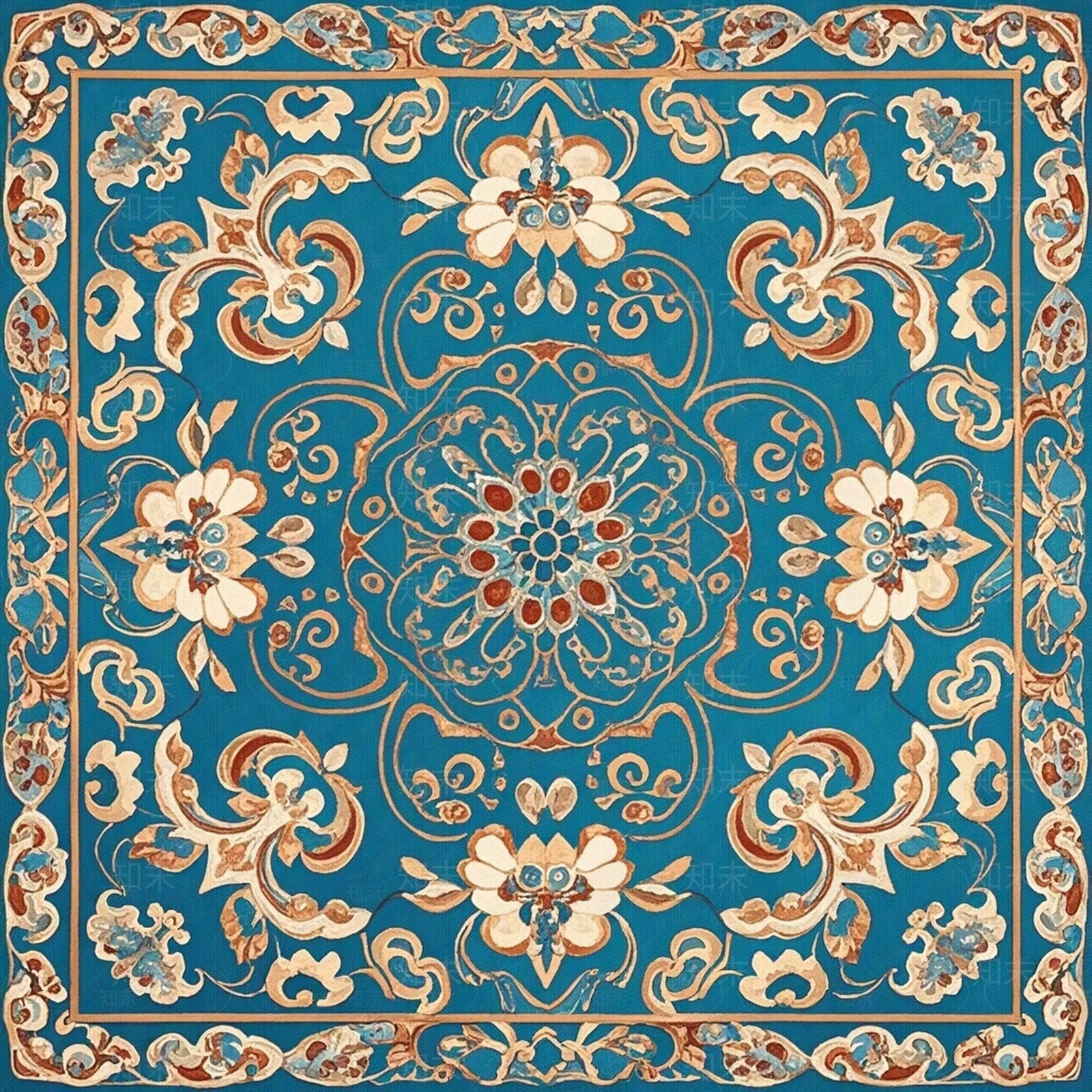 现代新中式花纹壁纸贴图下载【ID:1195188756】