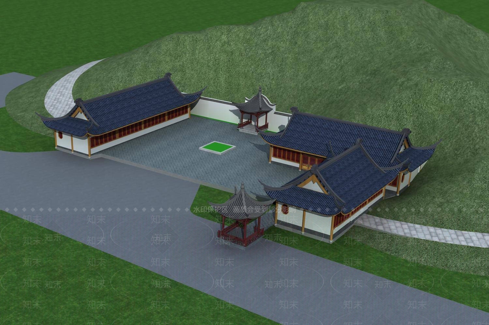中式博古架3D模型下载【ID:1195194491】