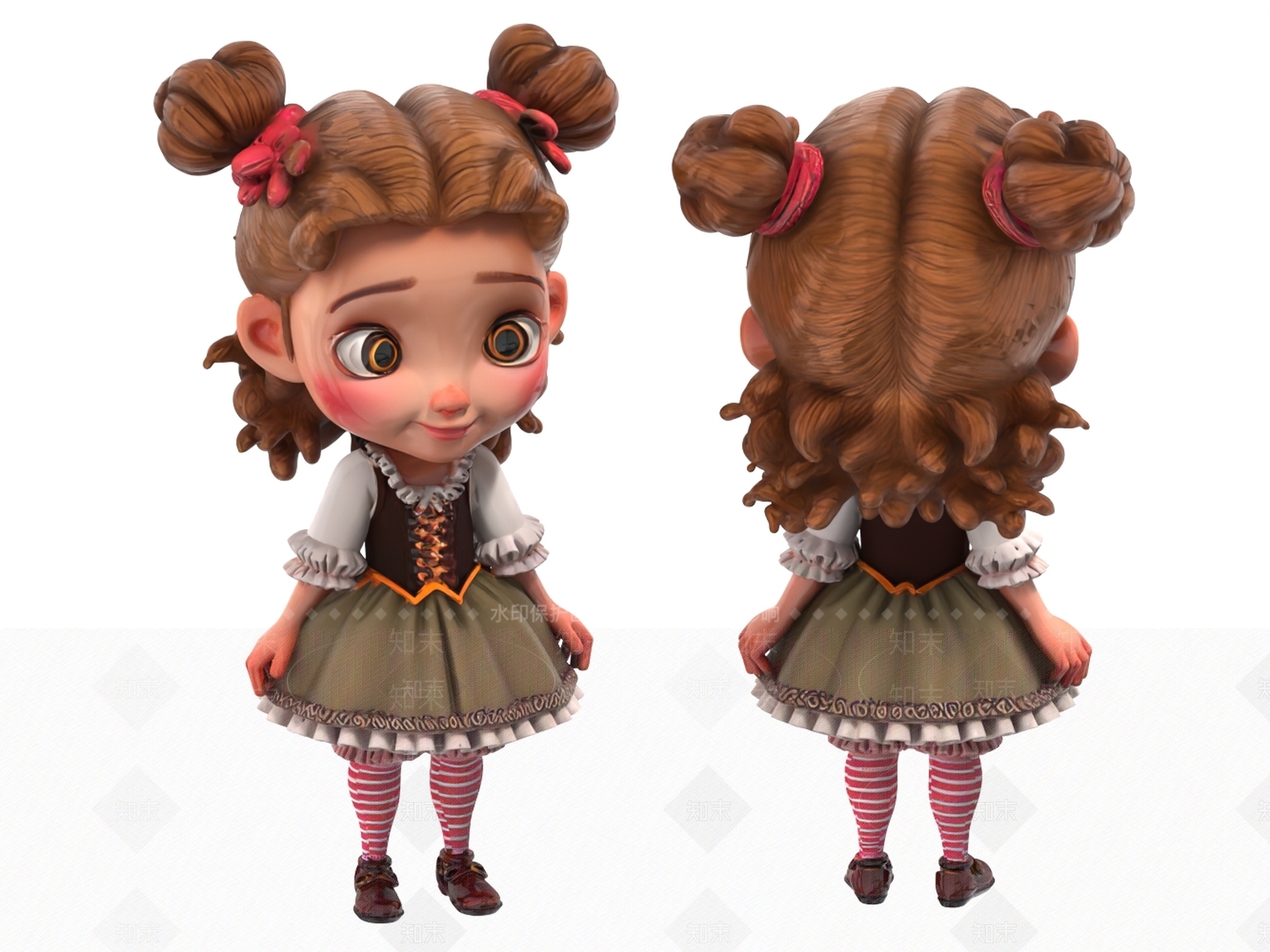 女人3D模型下载【ID:1195206691】