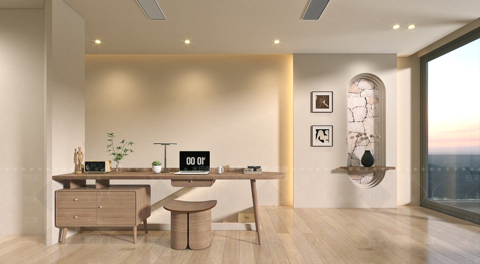 中古侘寂民宿3D模型下载【ID:1195207678】