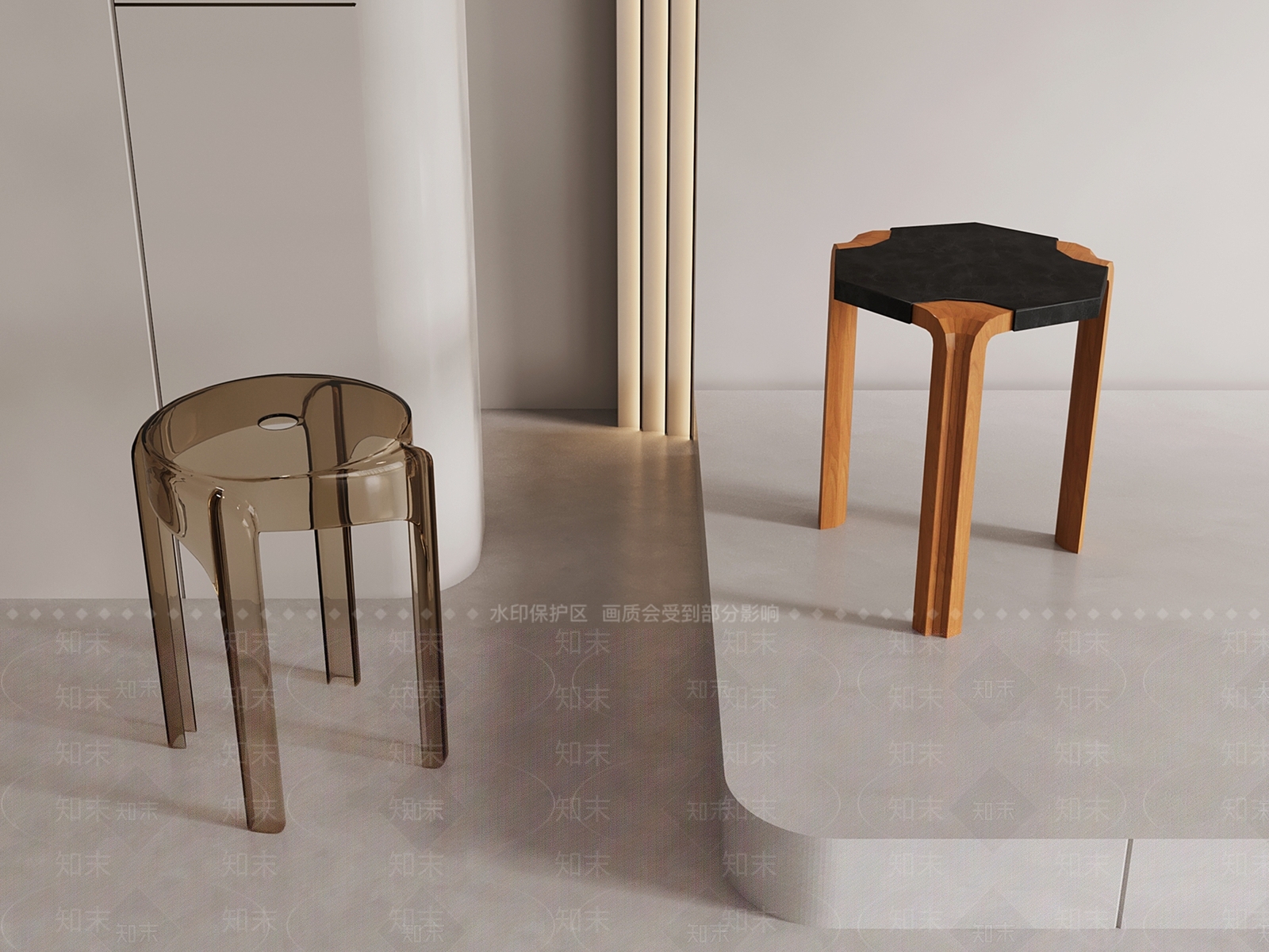 现代其他凳子SU模型下载【ID:1195208266】