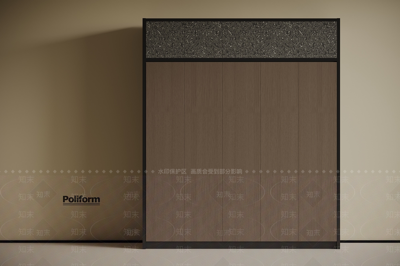 现代意式衣柜3D模型下载【ID:1195214719】