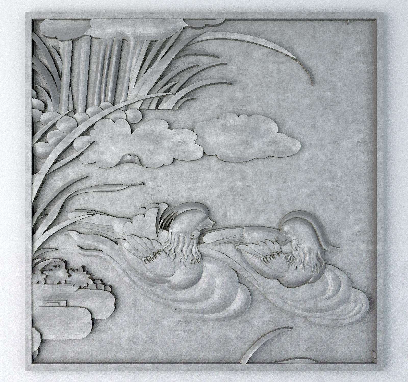 中式雕花3D模型下载【ID:1195216258】