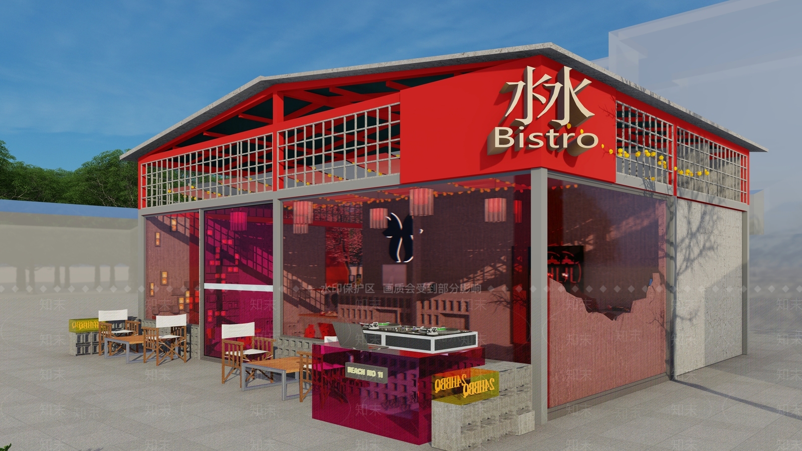 现代其他商业建筑SU模型下载【ID:1195219717】