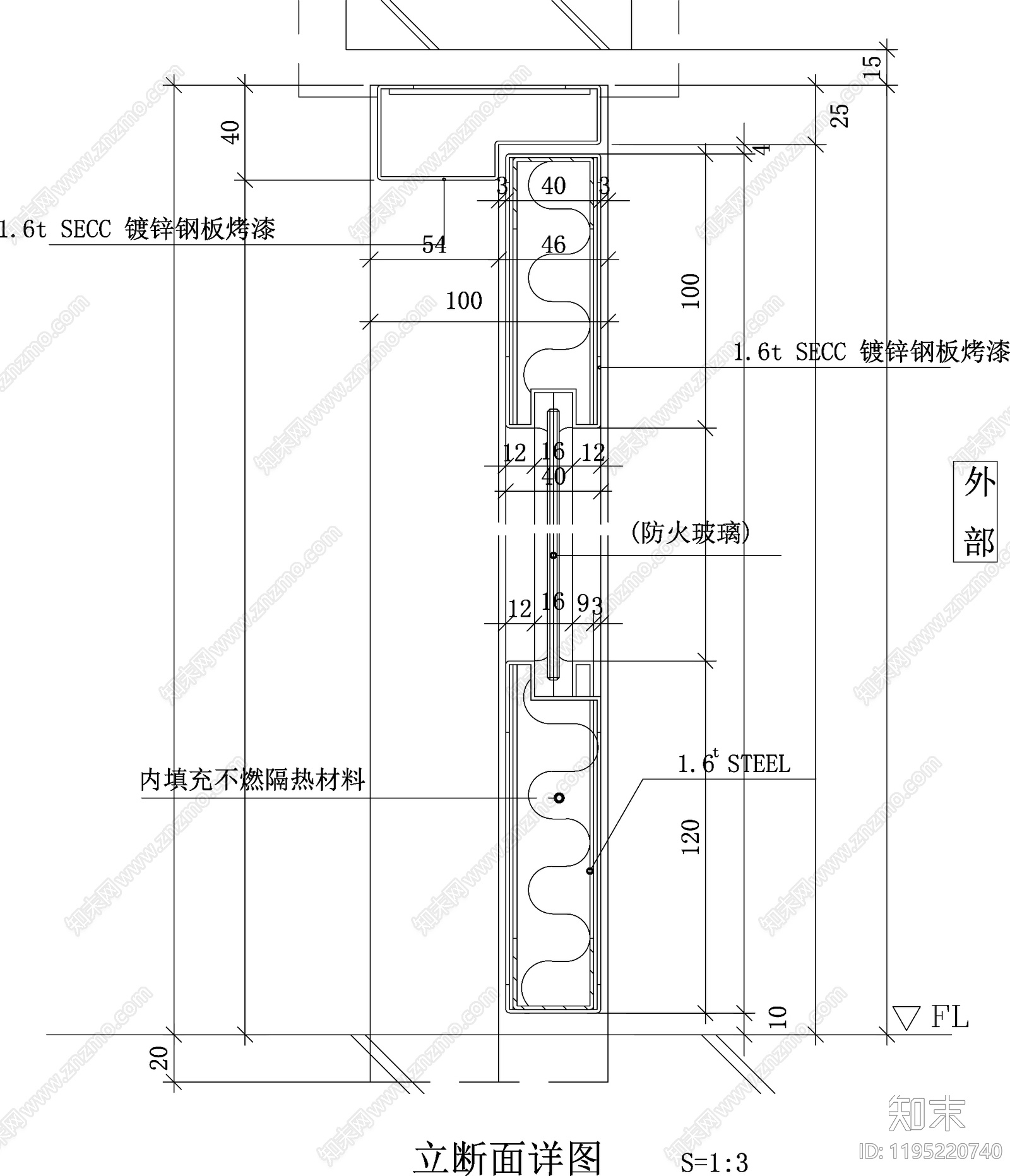 现代门cad施工图下载【ID:1195220740】