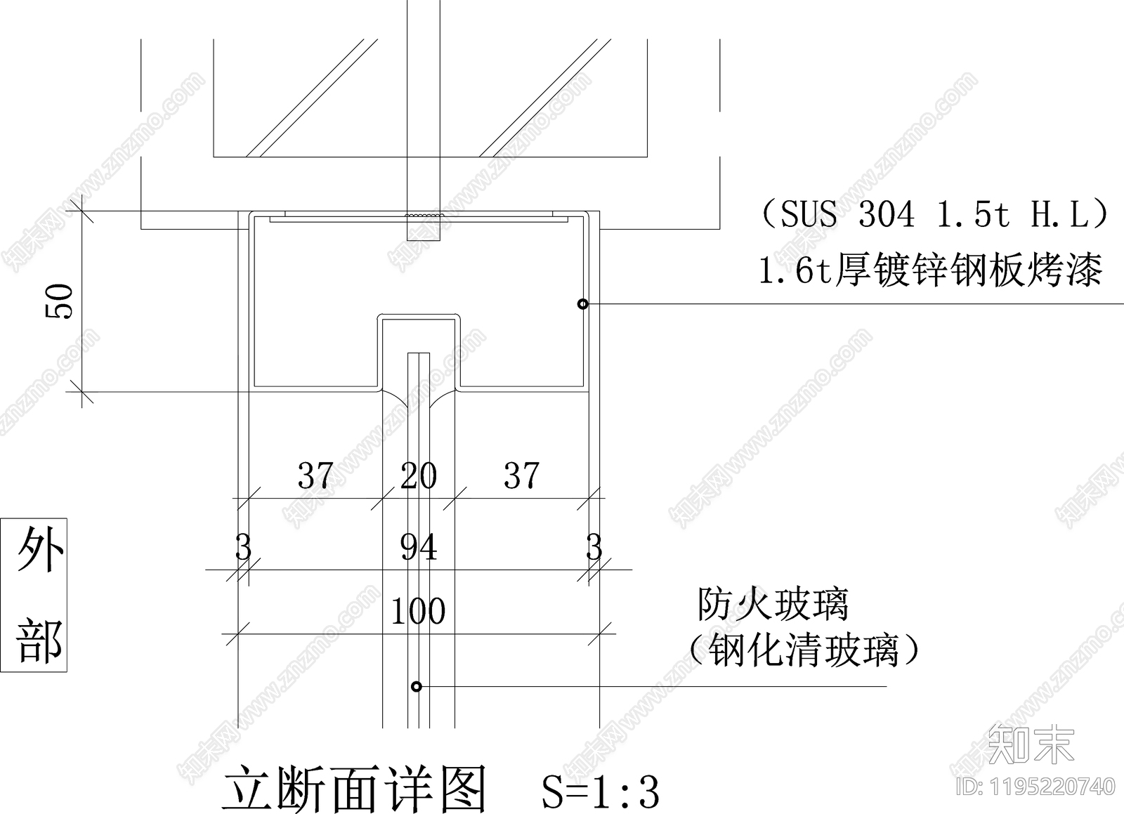 现代门cad施工图下载【ID:1195220740】