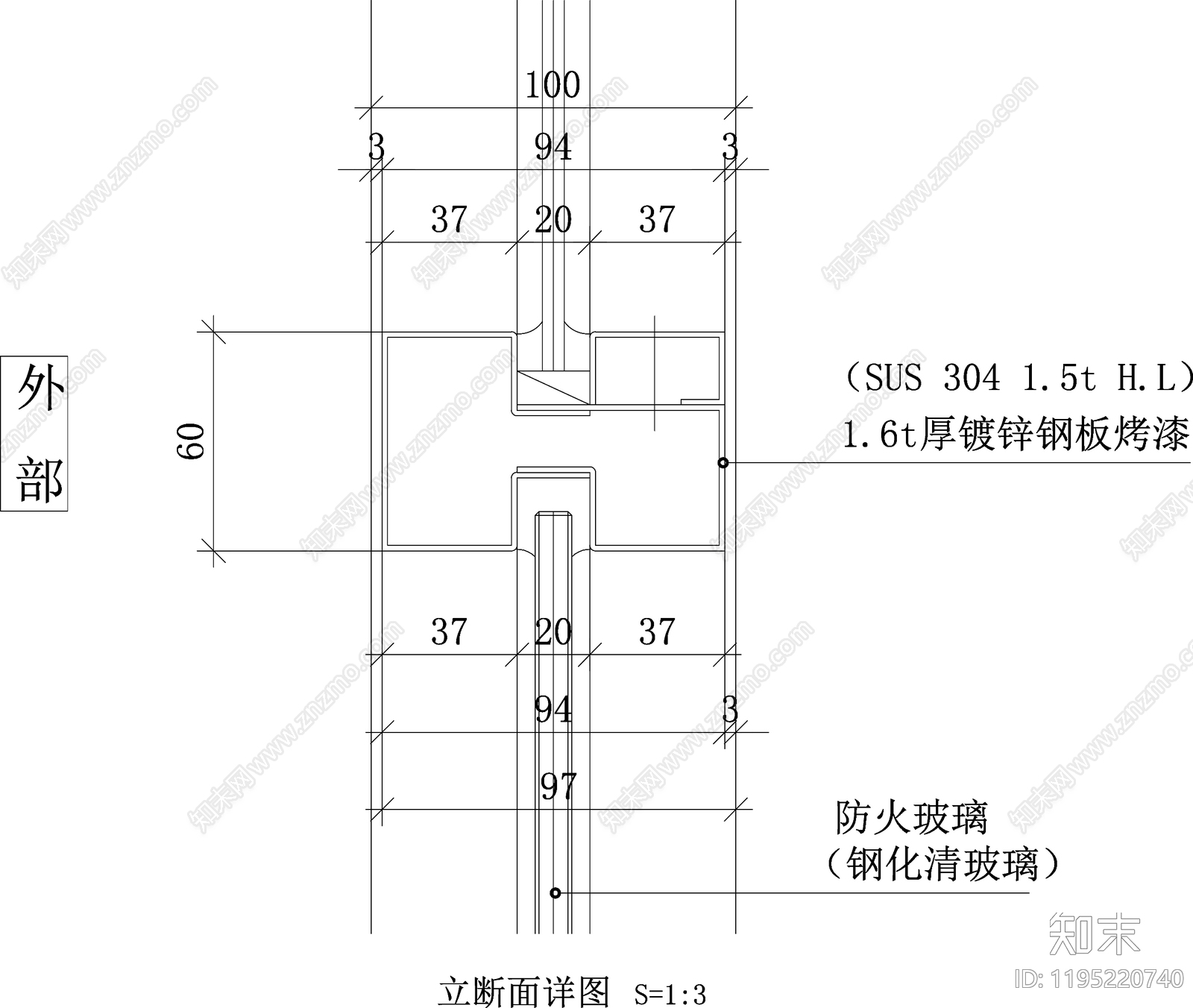现代门cad施工图下载【ID:1195220740】